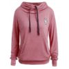 Drawstring Pocket Design Embroidered Hoodie - Image 12