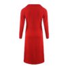 Elegant Deep V-Neck Solid Long Sleeve Slim Party Dress - Image 5