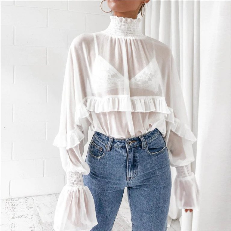 Elegant Perspective Long Sleeve Shirt