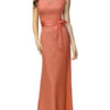 Elegant Sleeveless V Back Long Lace Dress