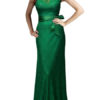 Elegant Sleeveless V Back Long Lace Dress - Image 5