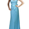 Elegant Sleeveless V Back Long Lace Dress - Image 6