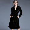 Elegant Velvet long Sleeve party dress