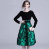 Elegant evening party Floral Vintage short dress