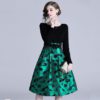 Elegant evening party Floral Vintage short dress - Image 2