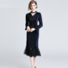 Elegant lace Vintage Velve party Trumpet dress - Image 3