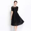 Elegant lace embroidery Vestidos Plus size party Dress - Image 3