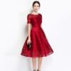 Elegant lace embroidery Vestidos Plus size party Dress - Image 5