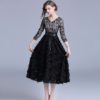Elegant lace office work midi dress - Image 5