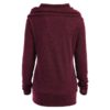 Elk Deer Print Cowl Neck Pullover Sweatshirt - Image 7