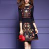 Embroidery Elegant Party Short dress - Image 5