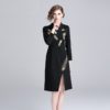 Evening party Vintage Embroidery short office dress - Image 2