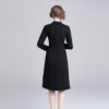 Evening party Vintage Embroidery short office dress - Image 6