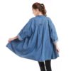 Oversize Long Loose Casual 3/4 Length Sleeve Denim Fancy Shirt - Image 2