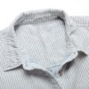 Denim Fancy Long Loose Casual Striped Short Sleeve With 2 Pockets Short Dress - Image 3