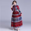 Fashion Bow Pleated Maxi dress