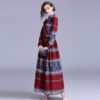 Fashion Bow Pleated Maxi dress - Image 3