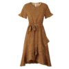 Fashion Flare Sleeve Ruffles Irregular Sundress - Image 7