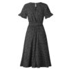 Fashion Flare Sleeve Ruffles Irregular Sundress - Image 14