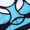 Front Zipper Shockproof Race Back Professional Training Padded Sports Bra - Image 9