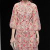 High Quality Mesh Flowers Embroidery Dress - Image 4