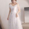 Homecoming Flowers Straps Tea Length Cocktail Party Dress - Image 3