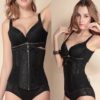 Lace Front Zipper Underbust Warmth Waist Corset Bustiers - Image 6