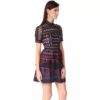 Lace O Neck Slim Short Party Dress - Image 2