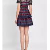 Lace O Neck Slim Short Party Dress - Image 3