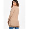 Lace Panel High Low Long Sleeve T-shirt - Image 4
