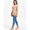 Lace Panel High Low Long Sleeve T-shirt - Image 5
