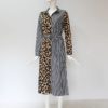Leopard Patchwork Long Party Dress - Image 5