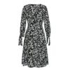 Leopard Print Elegant Bow Plus Size Dress - Image 5