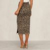 Leopard Print Knitted Midi Skirt - Image 3