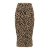 Leopard Print Knitted Midi Skirt - Image 4