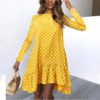 Long Sleeve Beach Mini Casual Boho Dress - Image 4