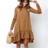 Long Sleeve Beach Mini Casual Boho Dress - Image 5