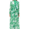 Long Sleeve Printed Lace Up Long Dress - Image 2