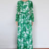 Long Sleeve Printed Lace Up Long Dress - Image 7