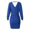 Long Sleeve V Neck Party Knitted Dresses - Image 18