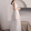 Long Tulle Sleeveless Floor Length Prom Dress - Image 4
