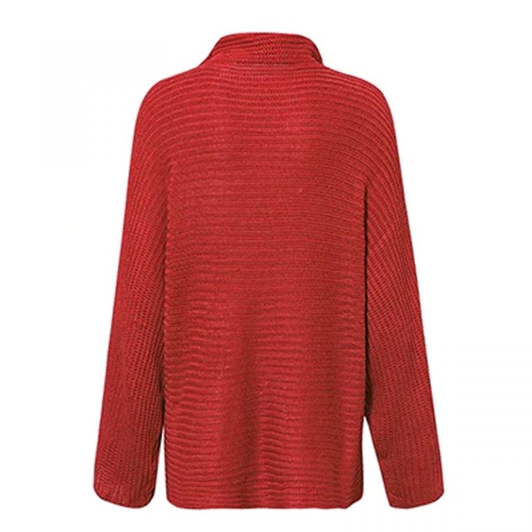 Casual Loose Oversize Striped Street-wear turtleneck knitted sweater - Image 9