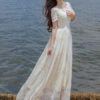 Maxi Short Sleeve Floral Tiered Long Dress - Image 2