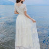 Maxi Short Sleeve Floral Tiered Long Dress - Image 4