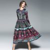 O-Neck Full sleeve Mid-Calf Maxi Dresses - Image 6