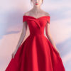 Off The Shoulder Short Homecoming Dress Knee Length Party Dress