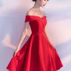 Off The Shoulder Short Homecoming Dress Knee Length Party Dress - Image 2