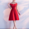 Off The Shoulder Short Homecoming Dress Knee Length Party Dress - Image 5