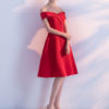 Off The Shoulder Short Homecoming Dress Knee Length Party Dress - Image 7