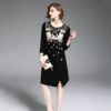 Office lady elegant Cotton short dress - Image 2